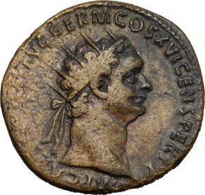 obverse: Domitian (81-96).. AE Dupondius, 92-94 AD