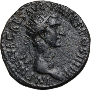 obverse: Nerva (96-98).. AE Dupondius, 97 AD