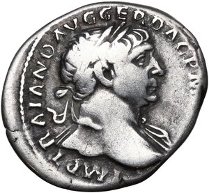 obverse: Trajan (98-117).. AR Denarius. Struck circa 104-107 AD
