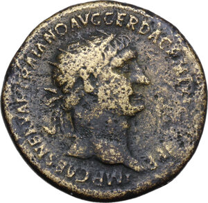 obverse: Trajan (98-117).. AE Dupondius, 103-111