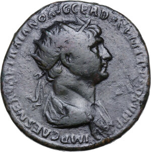 obverse: Trajan (98-117).. AE Dupondius, 112-114: