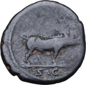 reverse: Trajan (98-117).. AE Quadrans. Struck circa 98-102 AD