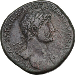 obverse: Hadrian (117-138).. AE Sestertius, 119-120 AD