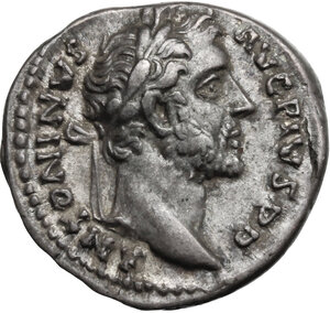 obverse: Antoninus Pius (138-161).. AR Denarius, 145-161
