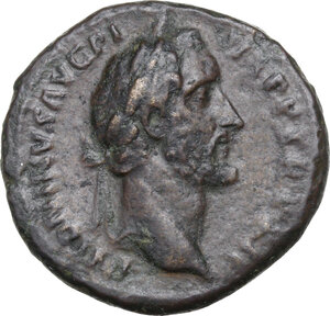 obverse: Antoninus Pius (138-161).. AE As. Struck 148-149 AD