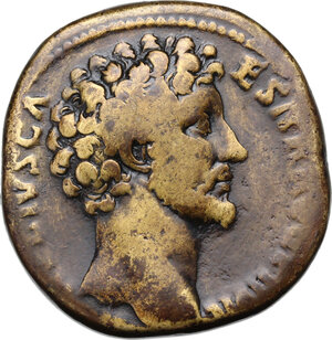 obverse: Marcus Aurelius as Caesar (139-161).. AE Sestertius, 152-3 AD