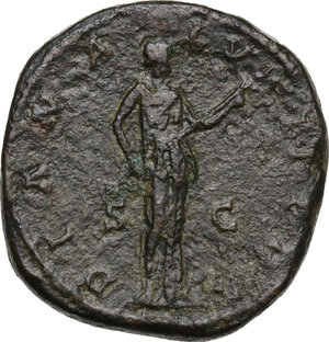 reverse: Faustina II, wife of Marcus Aurelius (died 176 AD).. AE As, Rome, struck 161-175 AD