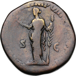 reverse: Commodus (177-192).. AE Sestertius, 187 AD