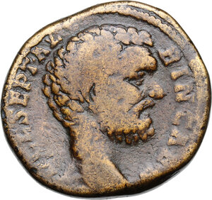 obverse: Clodius Albinus as Caesar (193-195).. AE Sestertius, 194-195 AD