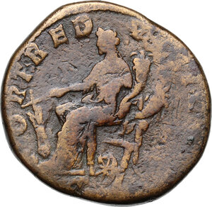 reverse: Clodius Albinus as Caesar (193-195).. AE Sestertius, 194-195 AD