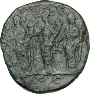 reverse: Septimius Severus (193-211) . AE Sestertius, 194 AD