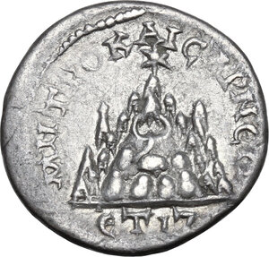reverse: Septimius Severus (193-211).. AR Drachm, dated RY 17 (AD 209). Caesarea-Eusebia (Cappadocia)