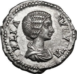 obverse: Julia Domna (died 217 AD).. AR Denarius, 196-211