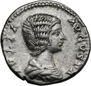 obverse: Julia Domna (died 217 AD).. AR Denarius, 196-211