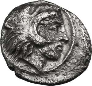 obverse: Southern Lucania, Heraclea. AR Diobol, 432-420 BC