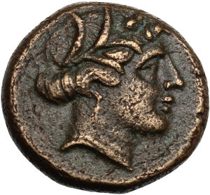 obverse: Southern Lucania, Metapontum. AE 14 mm, 300-250 BC
