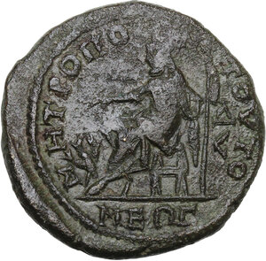 reverse: Gordian III (238-244) with Tranquillina.. AE Tetrassarion, Tomis mint (Moesia Inferior)