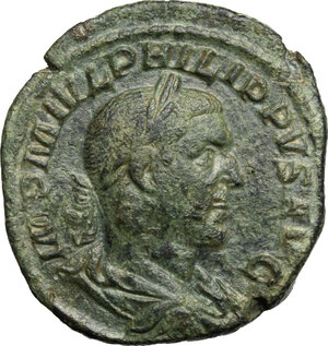 obverse: Philip I (244-249).. AE Sestertius