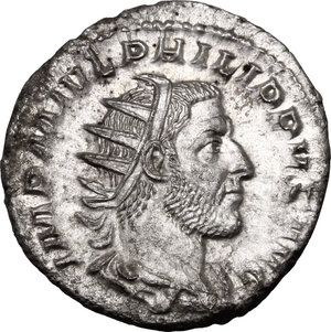 obverse: Philip I (244-249).. AR Antoninianus, Antioch mint