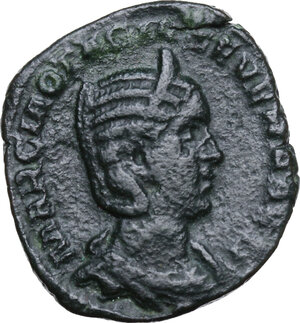 obverse: Otacilia Severa, wife of Philip I (244-249).. AE Sestertius, 248 AD