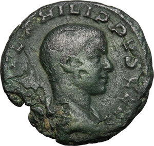 obverse: Philip II (247-249).. AE As, 244-246 AD
