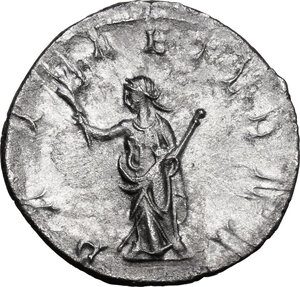 reverse: Trebonianus Gallus (251-253).. AR Antoninianus. Rome mint, 6th officina. Special emission, late 252 AD
