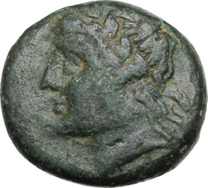 obverse: Southern Lucania, Thurium. AE 16 mm, c. 280 BC