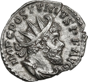 obverse: Postumus (259-268).. AR Antoninianus. Mint I (Treveri). 3rd emission, 263-265 AD