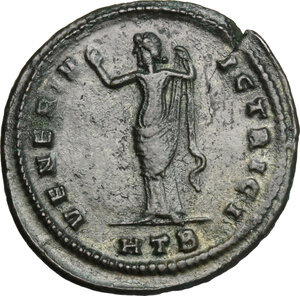 reverse: Galeria Valeria, wife of Galerius (died 315 AD).. AE Follis, 309-310 AD. Heraclea mint