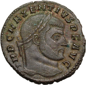 obverse: Maxentius (306-312).. AE Follis, 310-311 AD. Rome mint