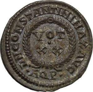 reverse: Constantine I (307-337).. AE 19 mm, 321 AD. Aquileia mint