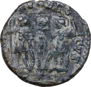 reverse: Delmatius (335-337).. AE 15 mm, Siscia mint