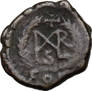 reverse: Marcian (450-457).. AE Nummus. Constantinople mint