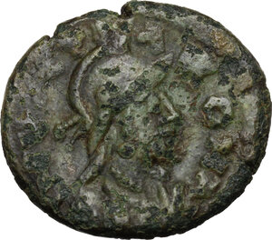 obverse: Ostrogothic Italy, Theodahad (534-536).. AE Follis. Rome mint, 5th officina. Struck 493-518