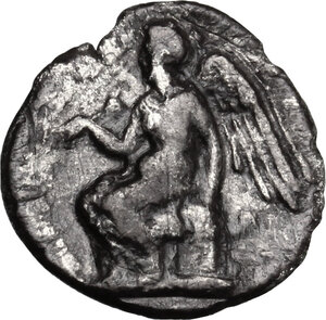 reverse: Bruttium, Terina. AR Triobol, 420-400 BC