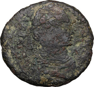 obverse: Justinian I (527-565).. AE Follis. Rome mint. Struck 537-542