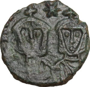 reverse: Theophilus (829-842). AE 40 Nummi, Syracuse mint, 830/1-842