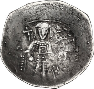 reverse: Isaac II Angelus (1185-1195).. BI Aspron trachy, Constantinople mint
