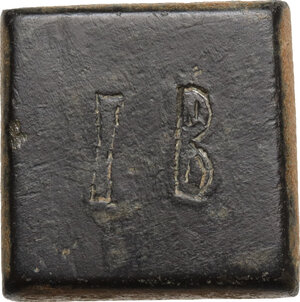 obverse: AE Ounce Square Commercial Weight, 5th-7th centuries AD