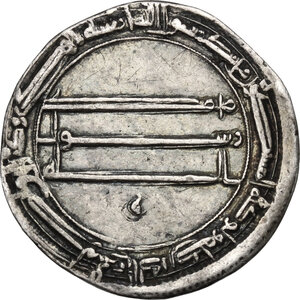 reverse: The Abbasid Caliphate.  temp. Al-Rashid (AH 170-193 / AD 786-809) . Dirham, Madinat al-Salam, AH 190