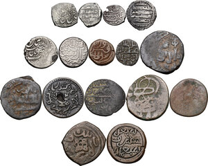 reverse: Lot of 16 AR and AE coins, islamic and persian to be classified