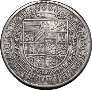 reverse: Austria.  Rudolph II (1576-1612). AR Taler 1605, Hall mint