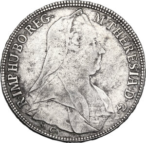 obverse: Austria.  Maria Theresia (1740-1780). AR 1/2 Taler 1774, Gunzburg mint