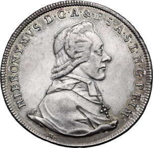 obverse: Austria.  Hieronymus von Colloredo (1771-1803). AR Taler 1784