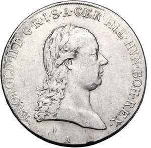obverse: Austria.  Leopold II (1790-1792).. AR Taler 1790 A, Wien mint