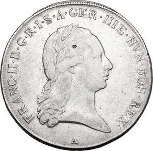 obverse: Austria.  Franz II (1792-1835).. AR Taler 1796 A, Austrian Netherlands, Wien mint