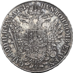 reverse: Austria.  Franz II (1792-1835).. AR Taler 1818 B, Kermit mint