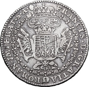 reverse: Austrian Netherlands.  Franz I Stephan (1745-1765).. AR Kronentaler, 1763, Brussels mint