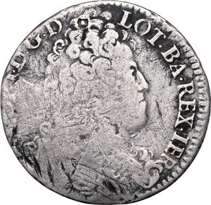 obverse: France.  Leopold I (1690-1729).. AR Teston, Lorraine, date unreadable