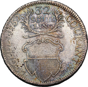 reverse: Germany. AR 32 Shilling 1752 JJJ, Free City of Lubeck mint